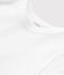 T-shirt bébé mixte uni blanc ECUME
