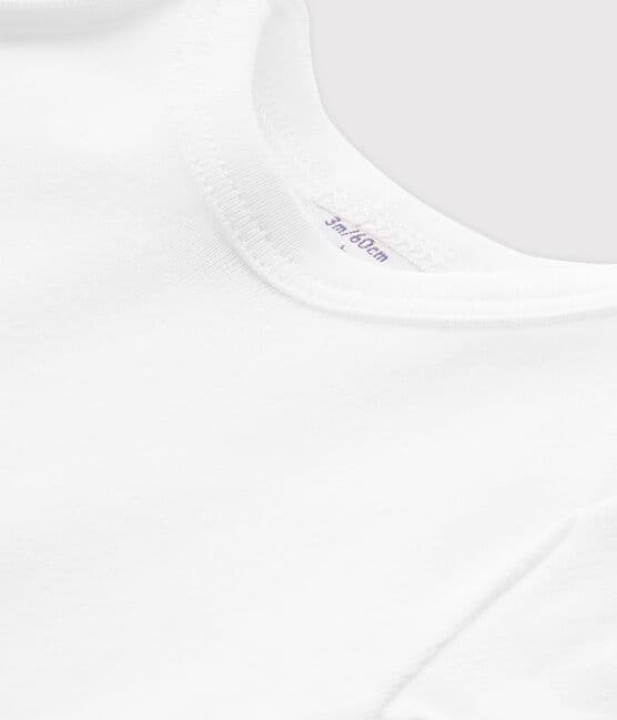 T-shirt bébé mixte uni blanc ECUME