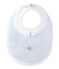 Bavoir bébé garçon doublé bleu FRAICHEUR/blanc ECUME