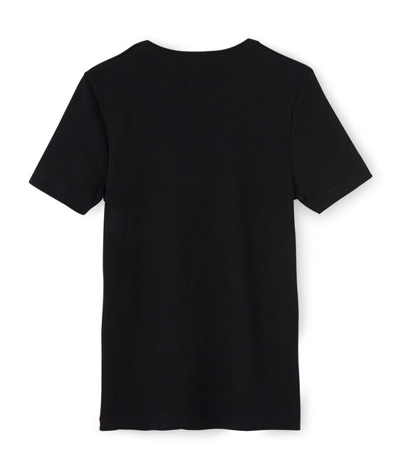 Tee-shirt manches courtes col rond homme noir NOIR