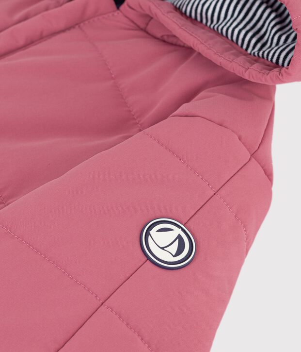Combipilote b&eacute;b&eacute; en polyester uni rose