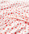 Pyjama imprimé fleurs graphiques fille en coton biologique blanc MARSHMALLOW/ SPICY