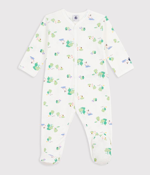 Dors bien en coton blanc/bleu/multicouleur