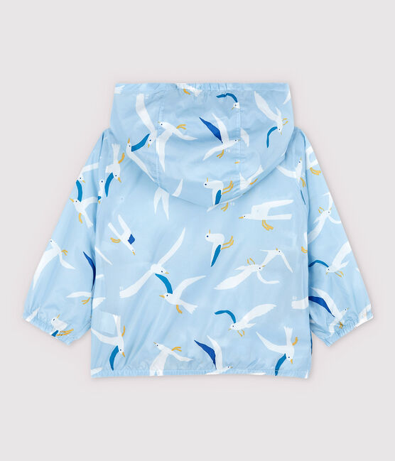 Coupe-vent en polyamide léger recyclé bébé garçon bleu JASMIN/blanc MULTICO