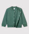 Cardigan esprit teddy en tubique enfant garçon vert VALLEE