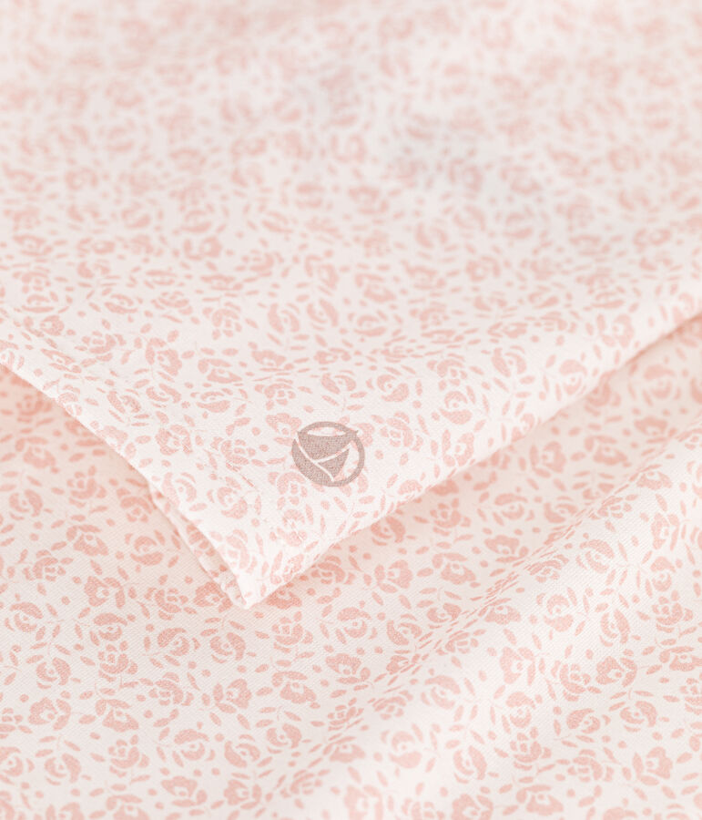 Pyjama short imprim&eacute; fleur en coton enfant MARSHMALLOW/ PANTY