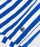 Short de bain rayé enfant garçon blanc MARSHMALLOW/bleu SURF