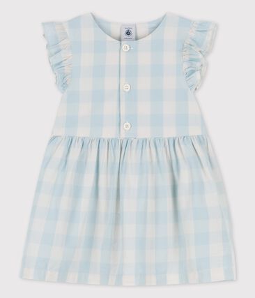 PETIT BATEAU - Robe en popeline vichy bébé