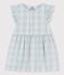 Robe en popeline vichy bébé BOLDAIR/ MARSHMALLOW
