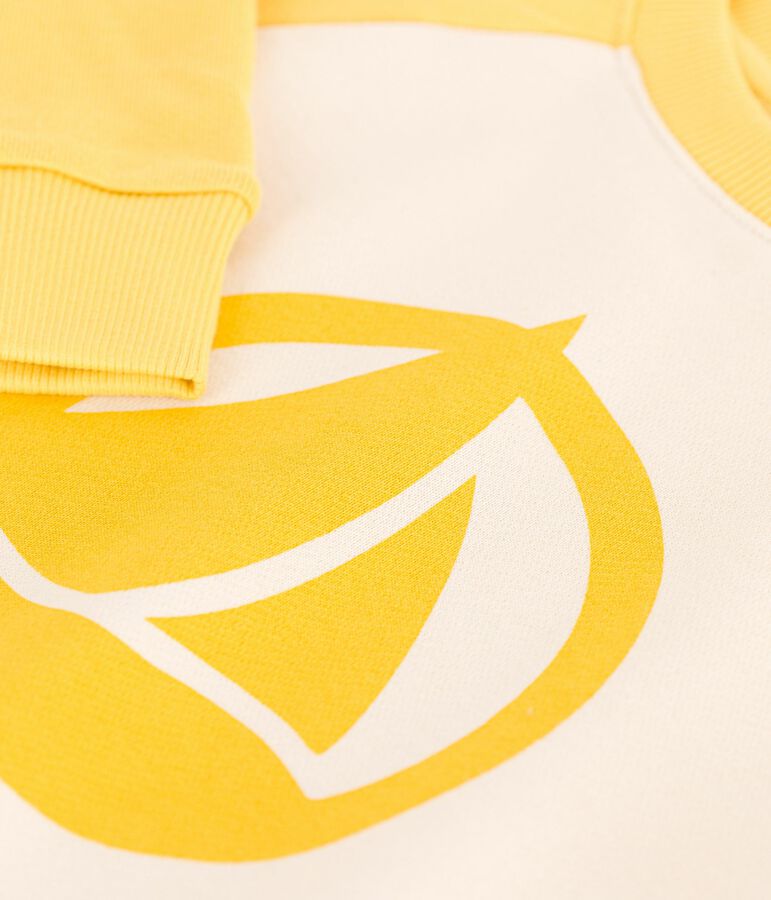 Sweatshirt enfant mixte en coton ORGE/ MULTICO