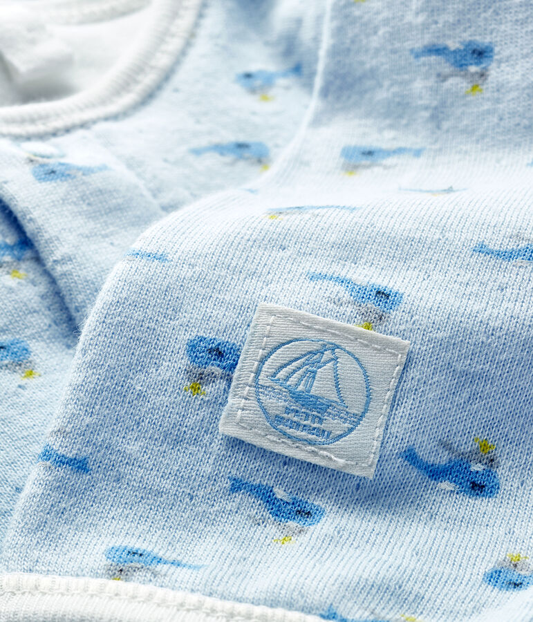 Bodyjama b&eacute;b&eacute; en tubique bleu/multicouleur