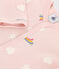 Pyjama en molleton gratté imprimé étoiles et cœurs bébé rose SALINE/blanc MULTICO