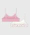 Lot de brassi&egrave;res enfant en coton imprim&eacute; fleuri multicouleur