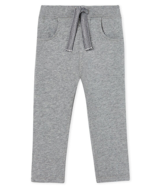 Pantalon bébé garçon en molleton chaud gris SUBWAY CHINE