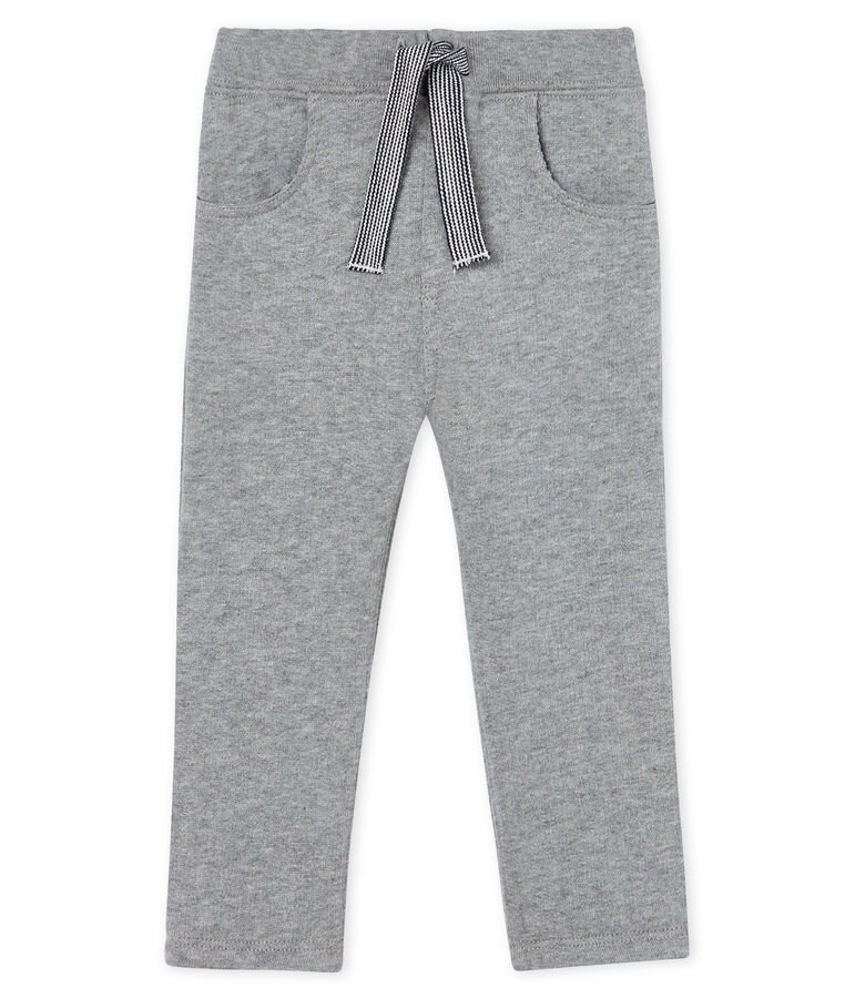 Pantalon b&eacute;b&eacute; gar&ccedil;on en molleton chaud gris SUBWAY CHINE