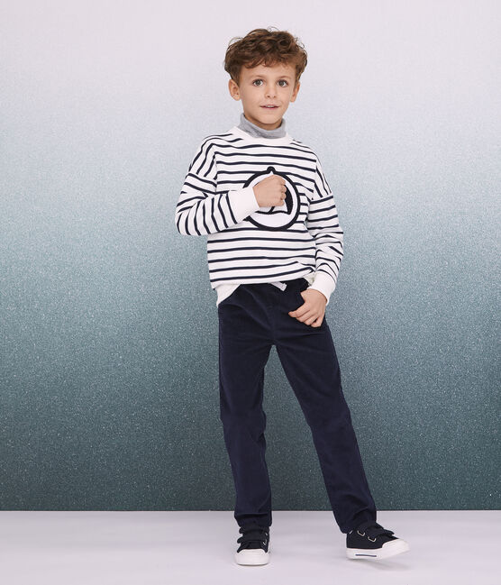 Pantalon En Velours Enfant Garcon Smoking Petit Bateau