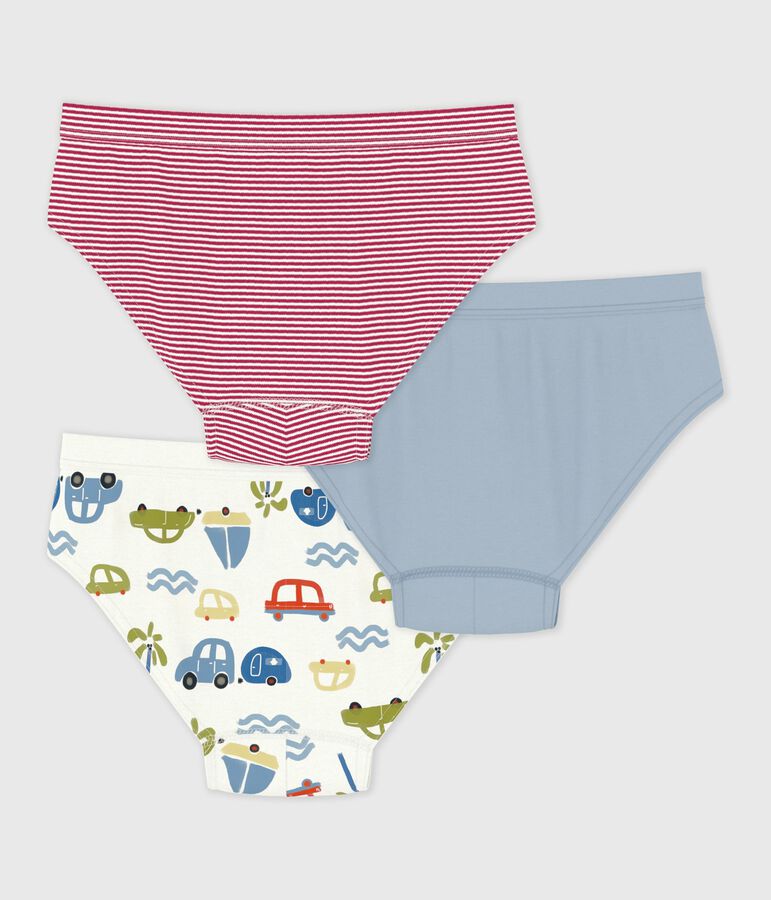 Lot de slips enfant en coton imprim&eacute; voitures variante 1