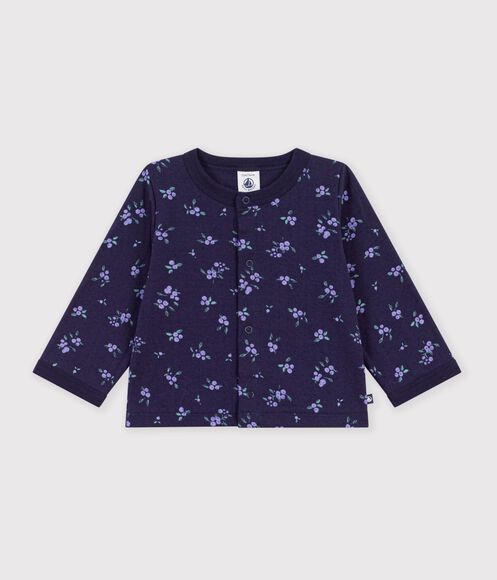 CARDIGAN BÉBÉ EN COTON IMPRIMÉ À FLEURS