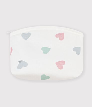 Pochette bébé en coton imprimé cœurs