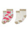 Lot de 2 paires de chaussettes bébé fille blanc LOT