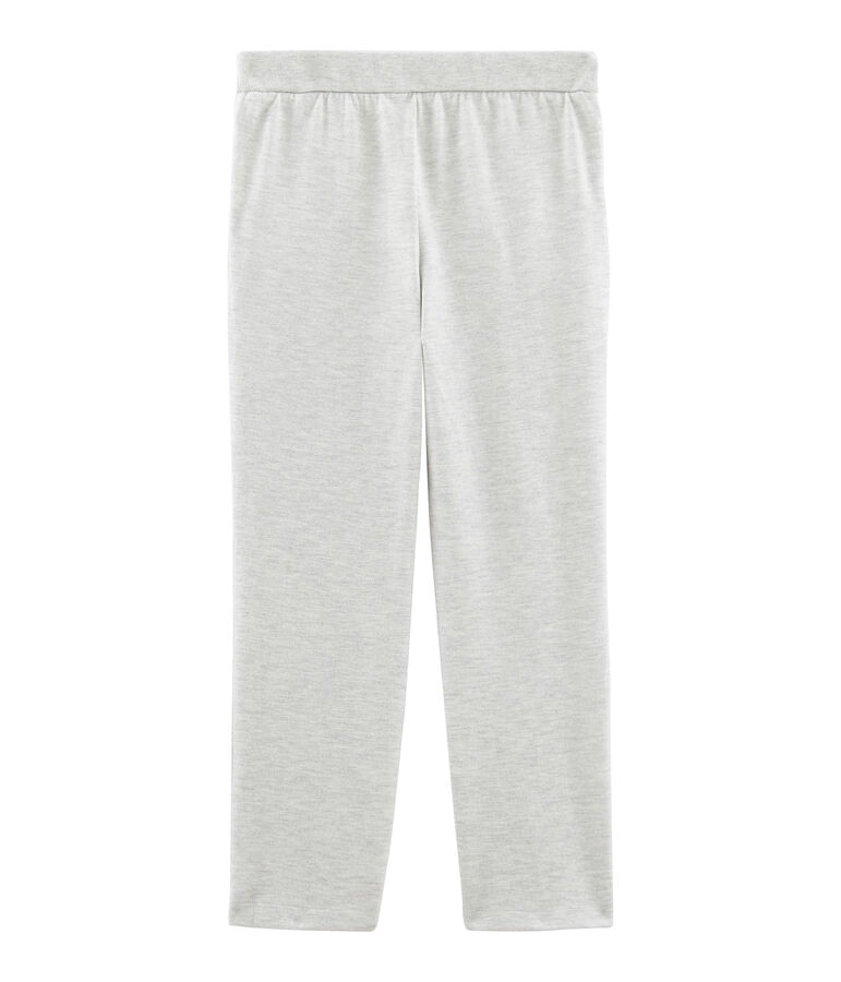 Pantalon maille enfant fille gris BELUGA CHINE