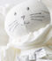 Doudou lapin raffiné blanc MARSHMALLOW