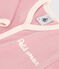 Pyjama bébé en coton uni rose CHARME
