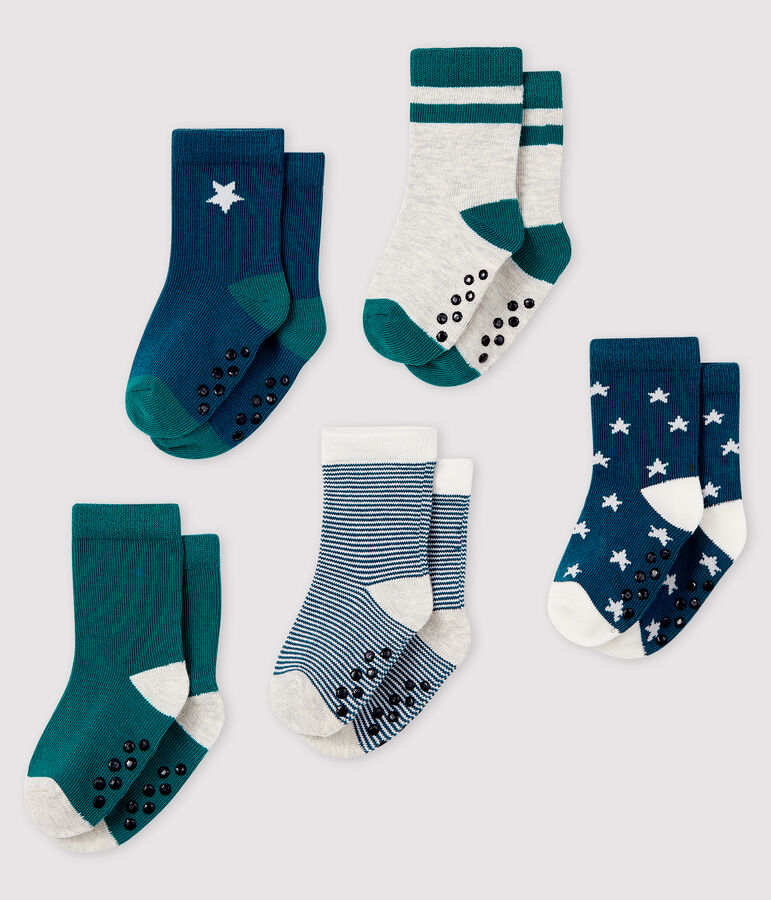 Lot de 5 paires de chaussettes b&eacute;b&eacute; multicouleur