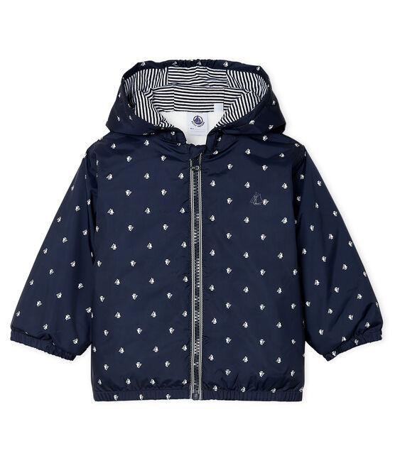 Blouson doublé polaire bébé mixte bleu SMOKING/blanc MARSHMALLOW