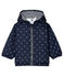 Blouson doublé polaire bébé mixte bleu SMOKING/blanc MARSHMALLOW