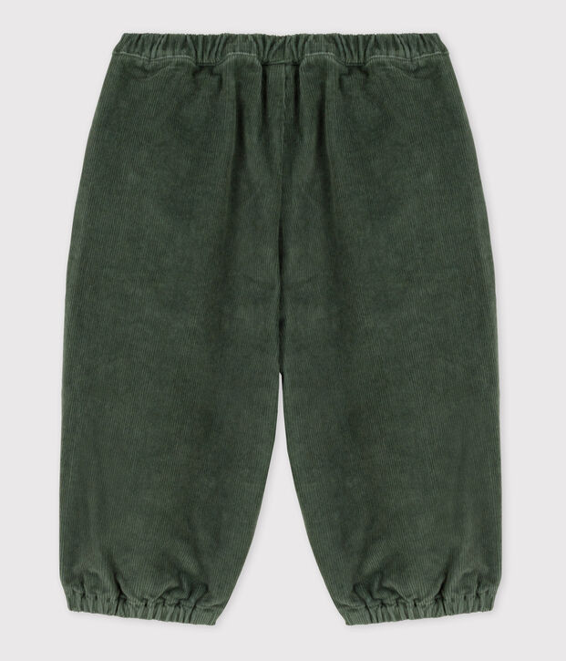 Pantalon b&eacute;b&eacute; en velours c&ocirc;tel&eacute; vert