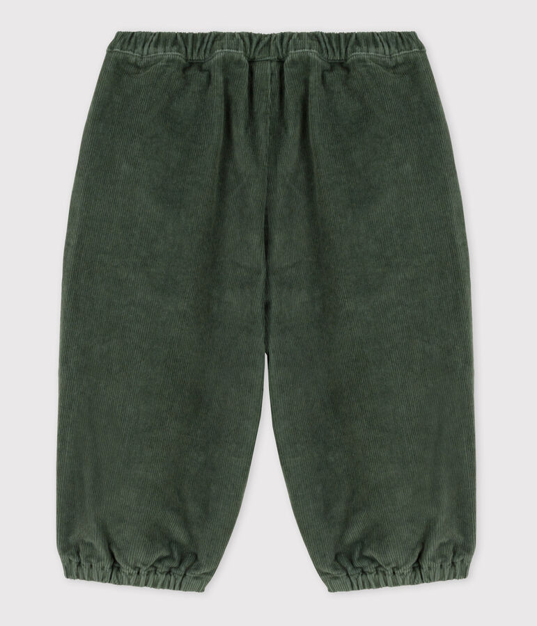 Pantalon b&eacute;b&eacute; en velours c&ocirc;tel&eacute; vert