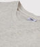 Tee-shirt LE DROIT col rond en coton bio Femme gris BELUGA CHINE