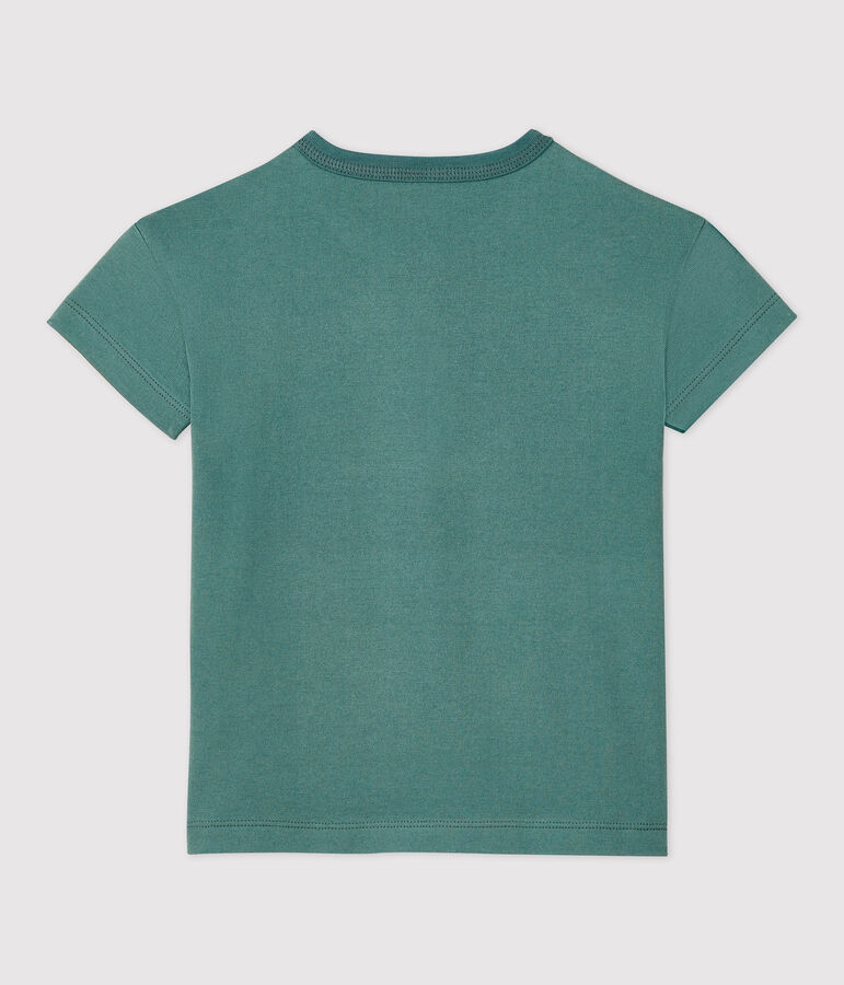 T-shirt manches courtes enfant fille/gar&ccedil;on vert BRUT