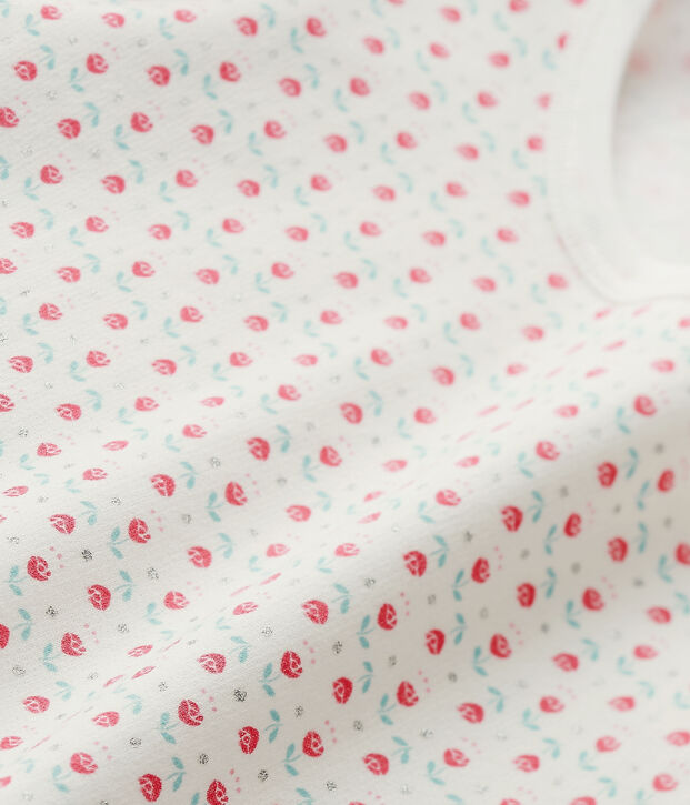 Pyjama fille imprim&eacute; blanc/multicouleur