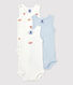 Lot de 3 bodies sans manches en coton