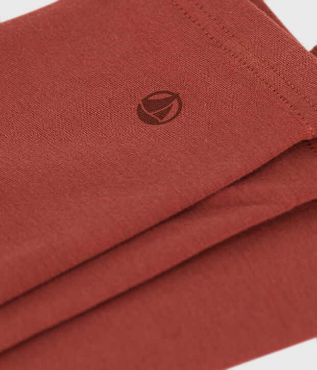 Legging en jersey &eacute;lasthanne enfant fille marron