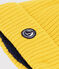 Bonnet enfant en tricot doublé en polaire jaune JAUNE