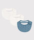 Lot de 3 bavoirs bébé en coton