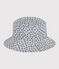 Capeline en gaze de coton fleurs bleues enfant fille AVALANCHE/ INCOGNITO
