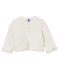 Cardigan point mousse b&eacute;b&eacute; mixte blanc