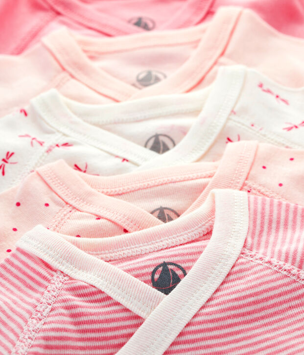 Lot de 5 bodies naissance manches longues b&eacute;b&eacute; multicouleur