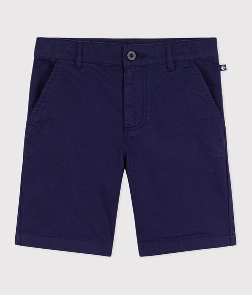 BERMUDA SHORT ENFANT EN COTON UNI