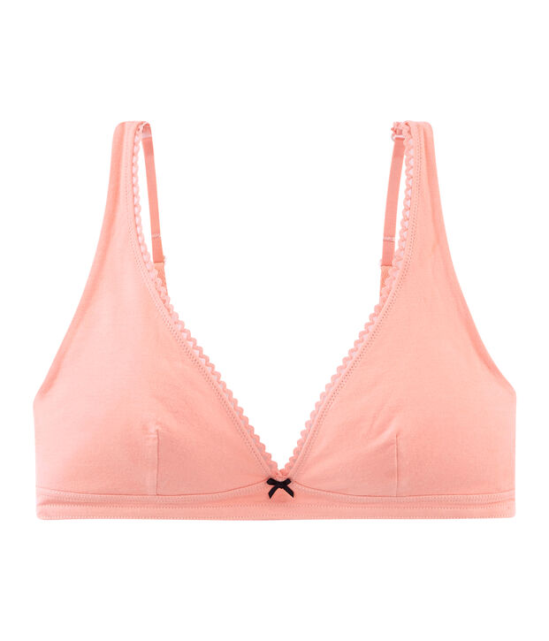 Soutien-gorge femme en jersey extrafin rose