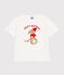 Tee-shirt manches courtes en jersey fin enfant garçon blanc MARSHMALLOW