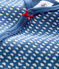 Dors-bien bleu sans pieds bébé fille en tubique bleu MAJOR/blanc ECUME