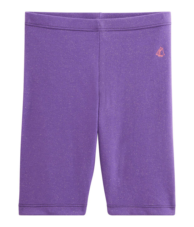 Cycliste enfant fille violet/jaune