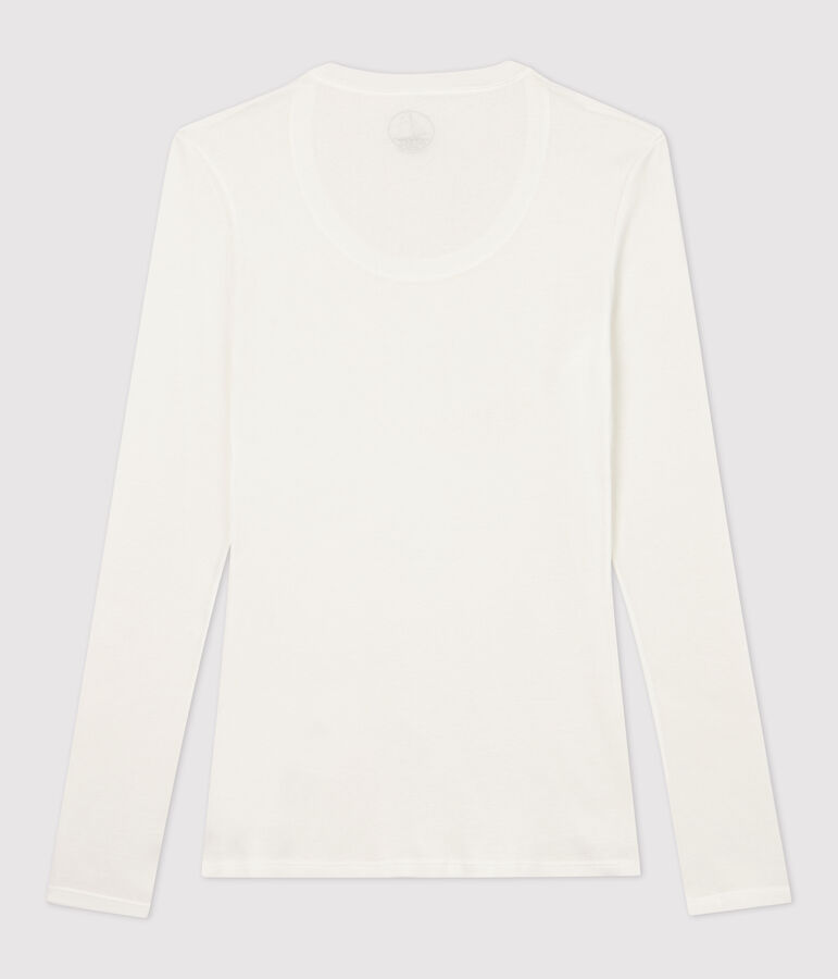 T-shirt c&ocirc;te l&eacute;g&egrave;re Femme blanc MARSHMALLOW