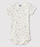 Body à imprimé petit oiseau bébé fille blanc MARSHMALLOW/blanc MULTICO