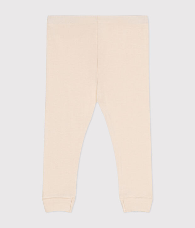 Legging en coton b&eacute;b&eacute; &eacute;cru